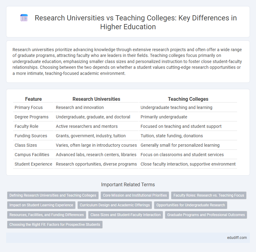 Research Universities vs Teaching Colleges: Key Differences in Higher Education