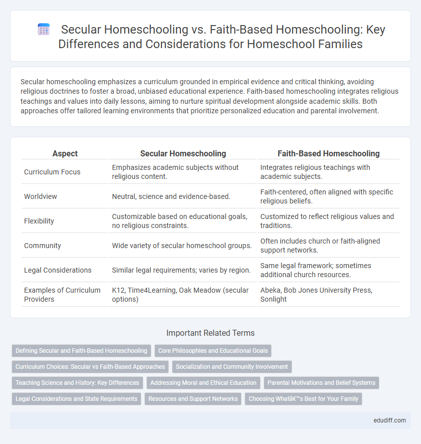 Secular Homeschooling vs. Faith-Based Homeschooling: Key Differences and Considerations for Homeschool Families
