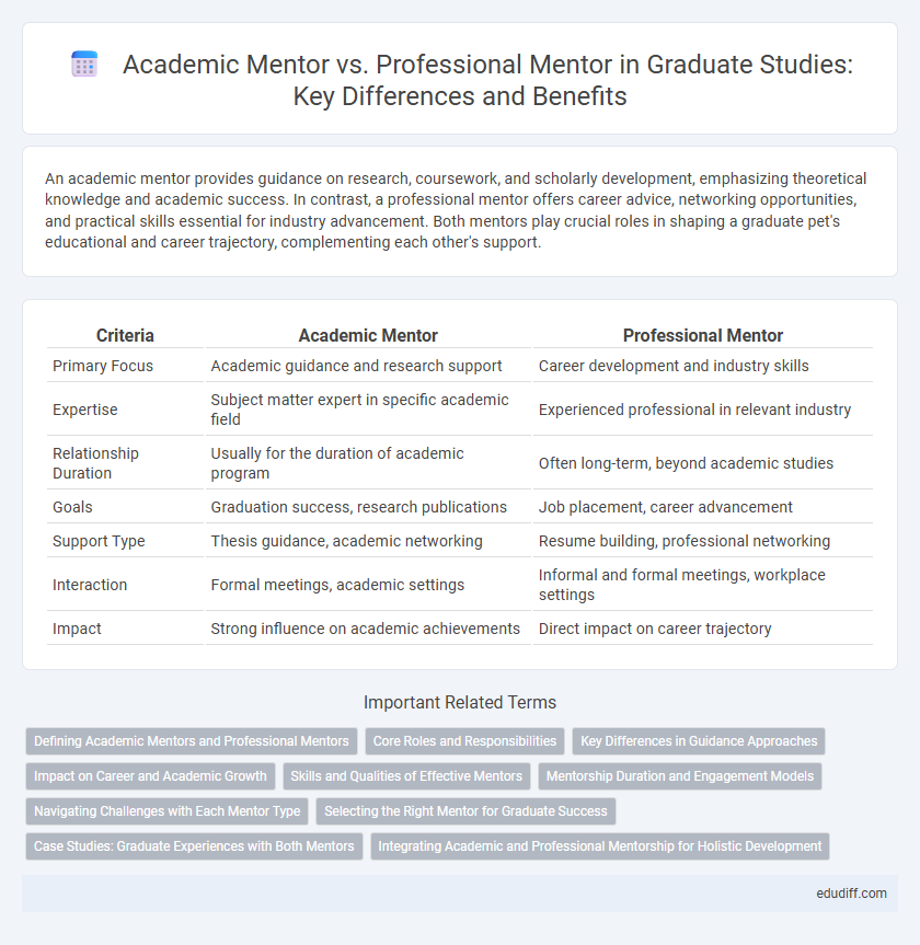 Academic Mentor vs. Professional Mentor in Graduate Studies: Key Differences and Benefits