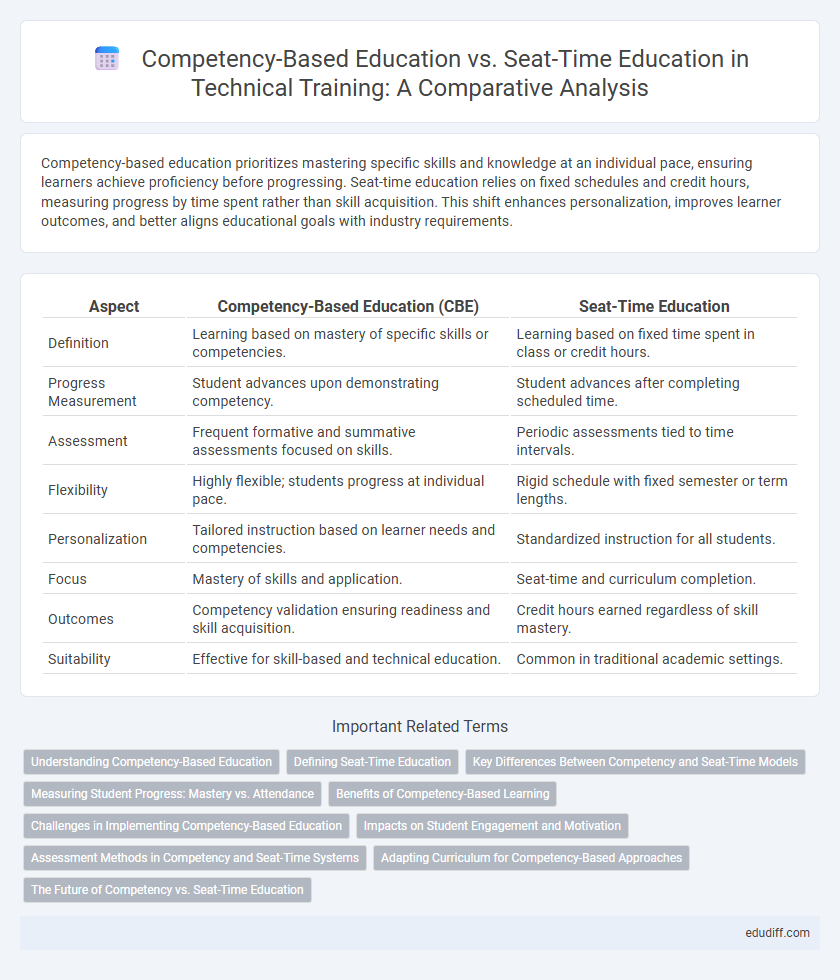 Competency-Based Education vs. Seat-Time Education in Technical Training: A Comparative Analysis
