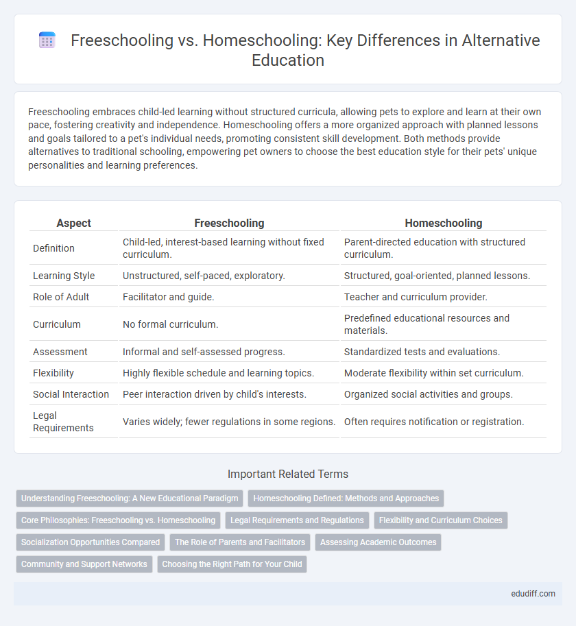 Freeschooling vs. Homeschooling: Key Differences in Alternative Education