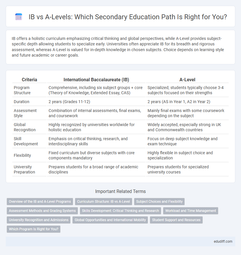 IB vs A-Levels: Which Secondary Education Path Is Right for You?
