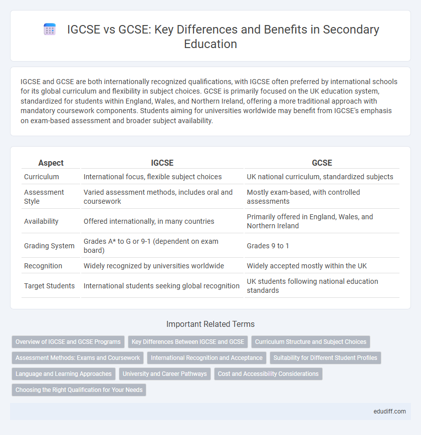 IGCSE vs GCSE: Key Differences and Benefits in Secondary Education