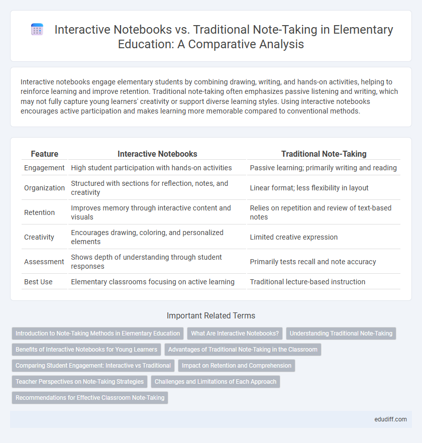 Interactive Notebooks vs. Traditional Note-Taking in Elementary Education: A Comparative Analysis