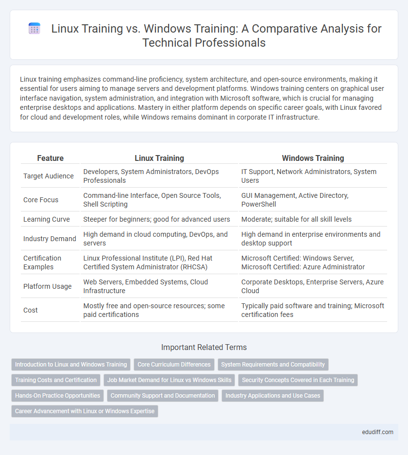 Linux Training vs. Windows Training: A Comparative Analysis for Technical Professionals