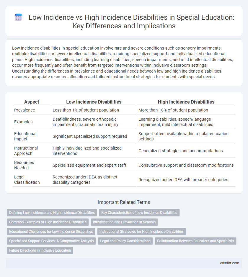 Low Incidence vs High Incidence Disabilities in Special Education: Key Differences and Implications