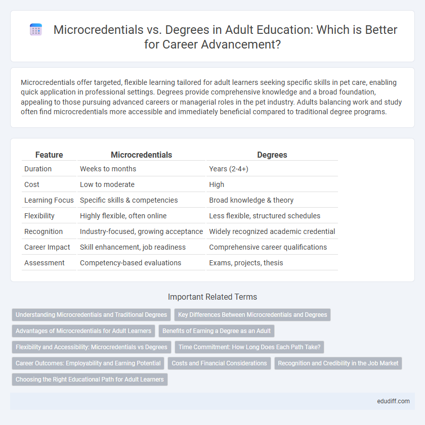 Microcredentials vs. Degrees in Adult Education: Which is Better for Career Advancement?