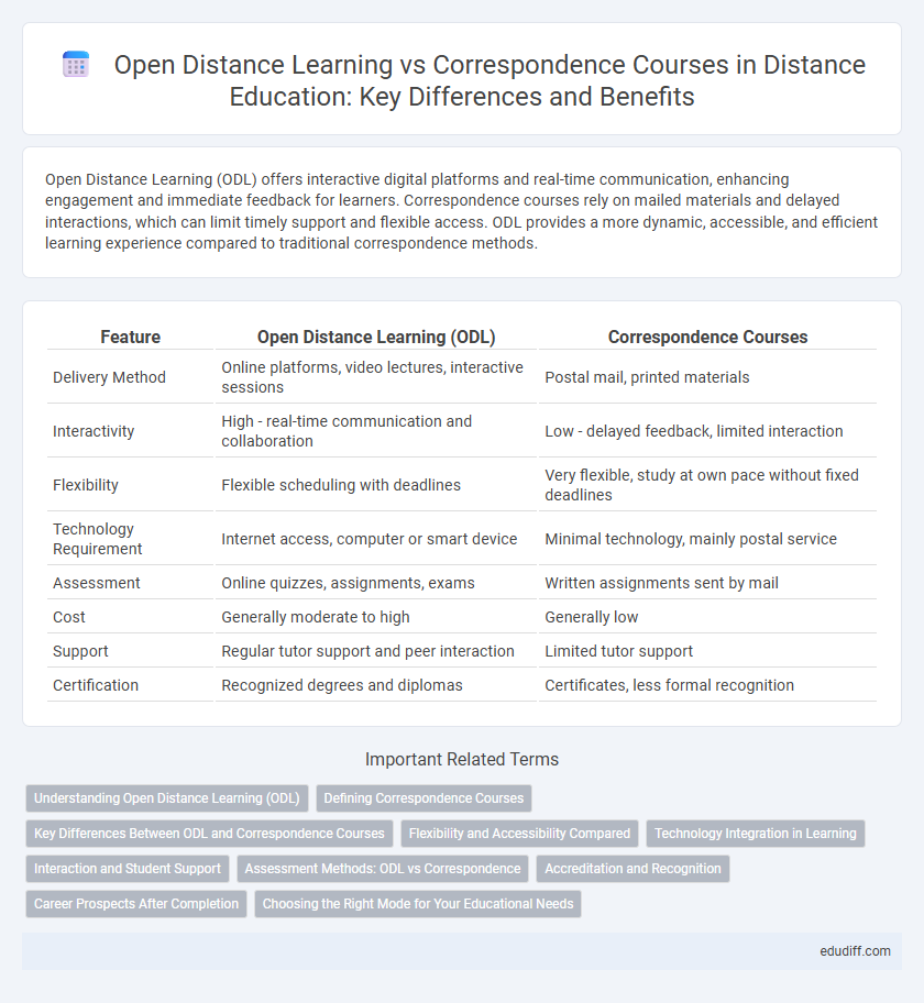 Open Distance Learning vs Correspondence Courses in Distance Education: Key Differences and Benefits