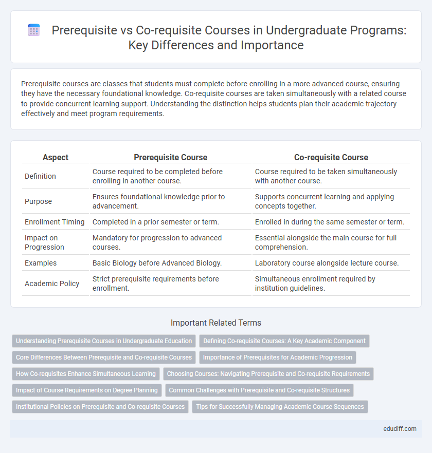 Prerequisite vs Co-requisite Courses in Undergraduate Programs: Key Differences and Importance
