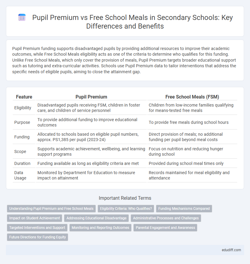 Pupil Premium vs Free School Meals in Secondary Schools: Key Differences and Benefits