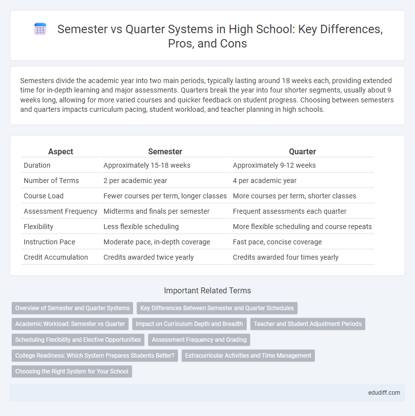 Semester vs Quarter Systems in High School: Key Differences, Pros, and Cons