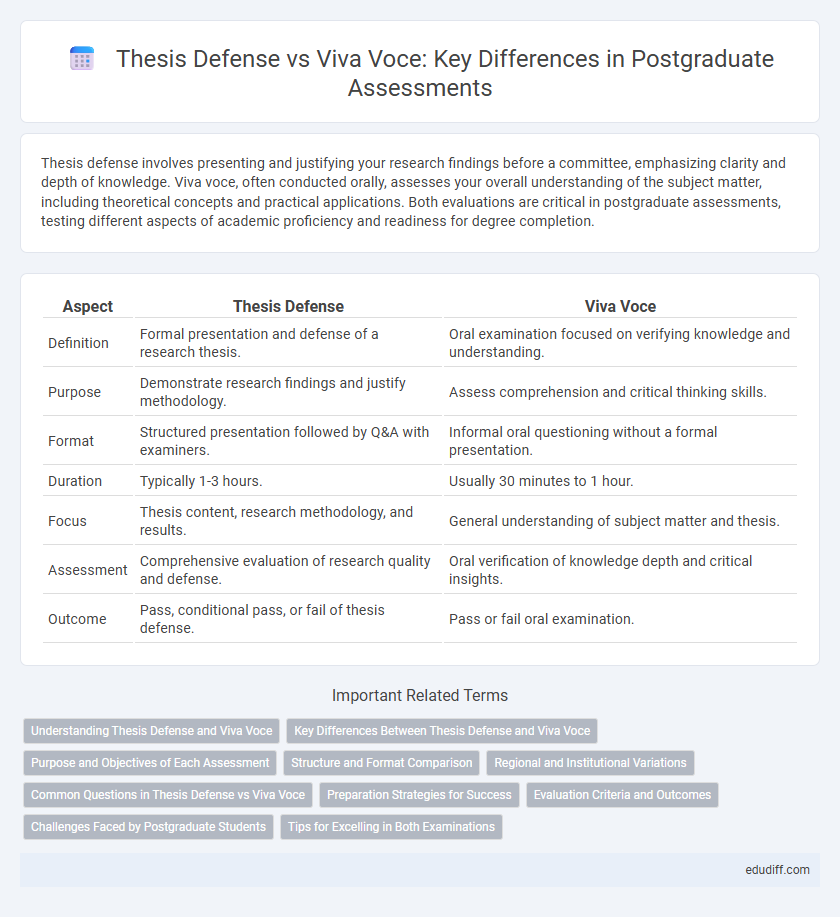 Thesis Defense vs Viva Voce: Key Differences in Postgraduate Assessments