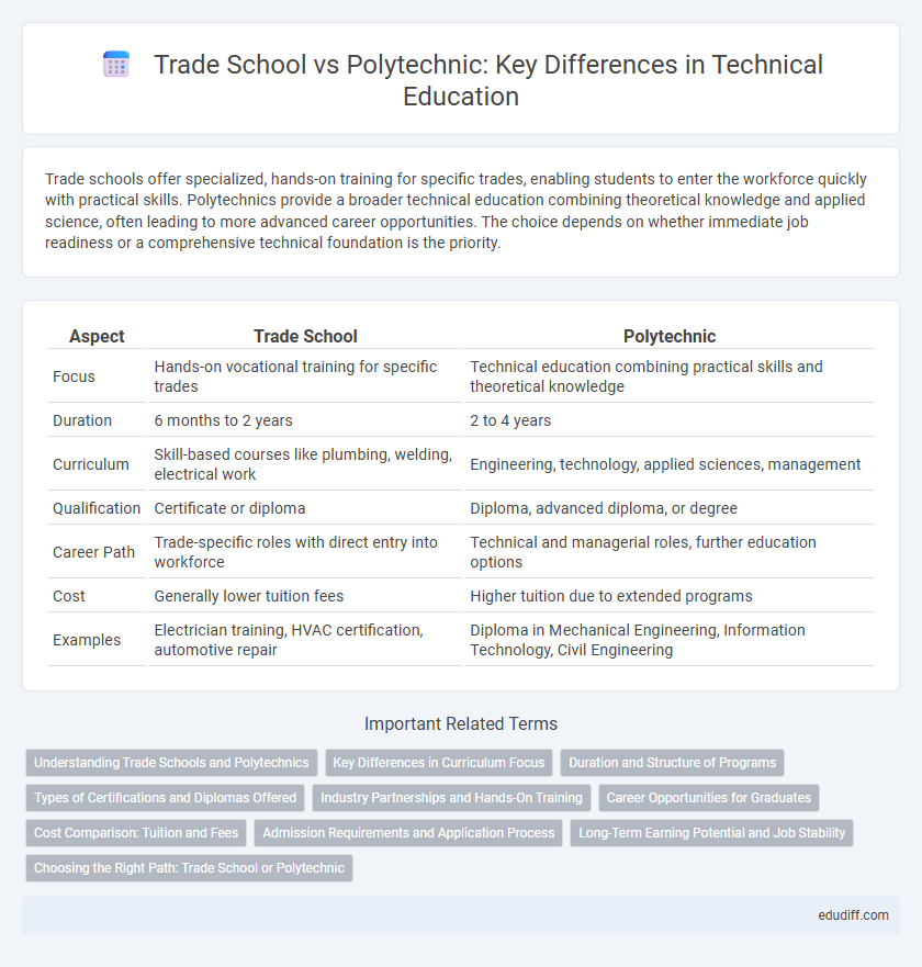 Trade School vs Polytechnic: Key Differences in Technical Education