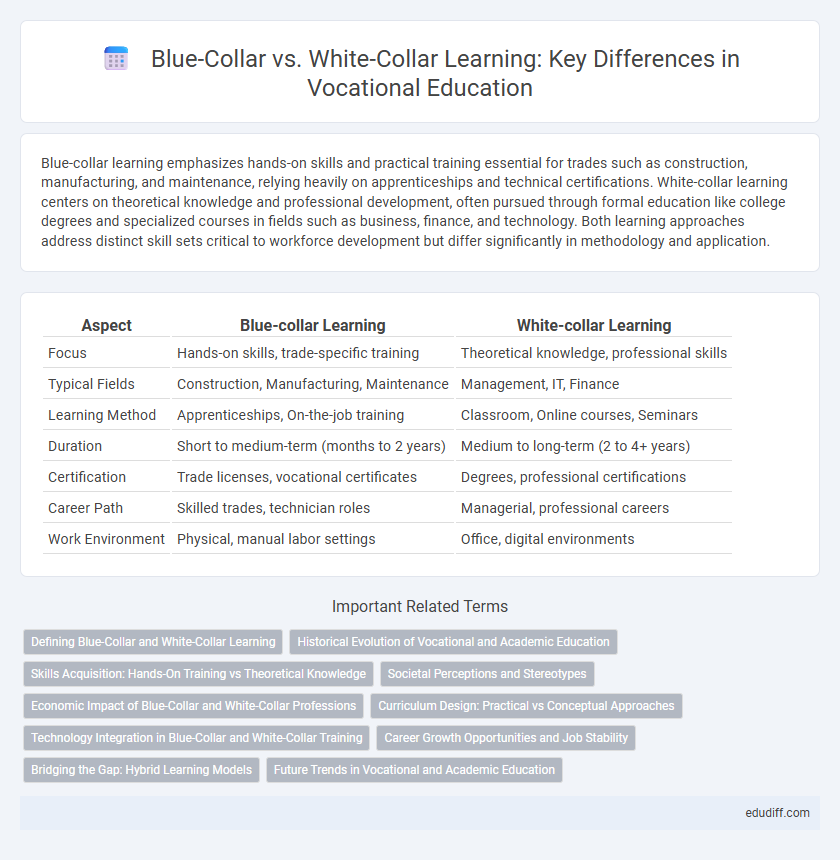 Blue-Collar vs. White-Collar Learning: Key Differences in Vocational Education