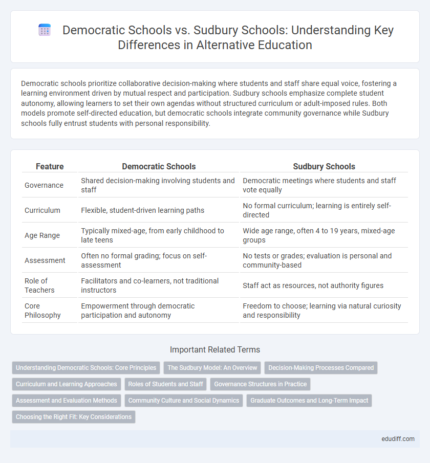 Democratic Schools vs. Sudbury Schools: Understanding Key Differences in Alternative Education