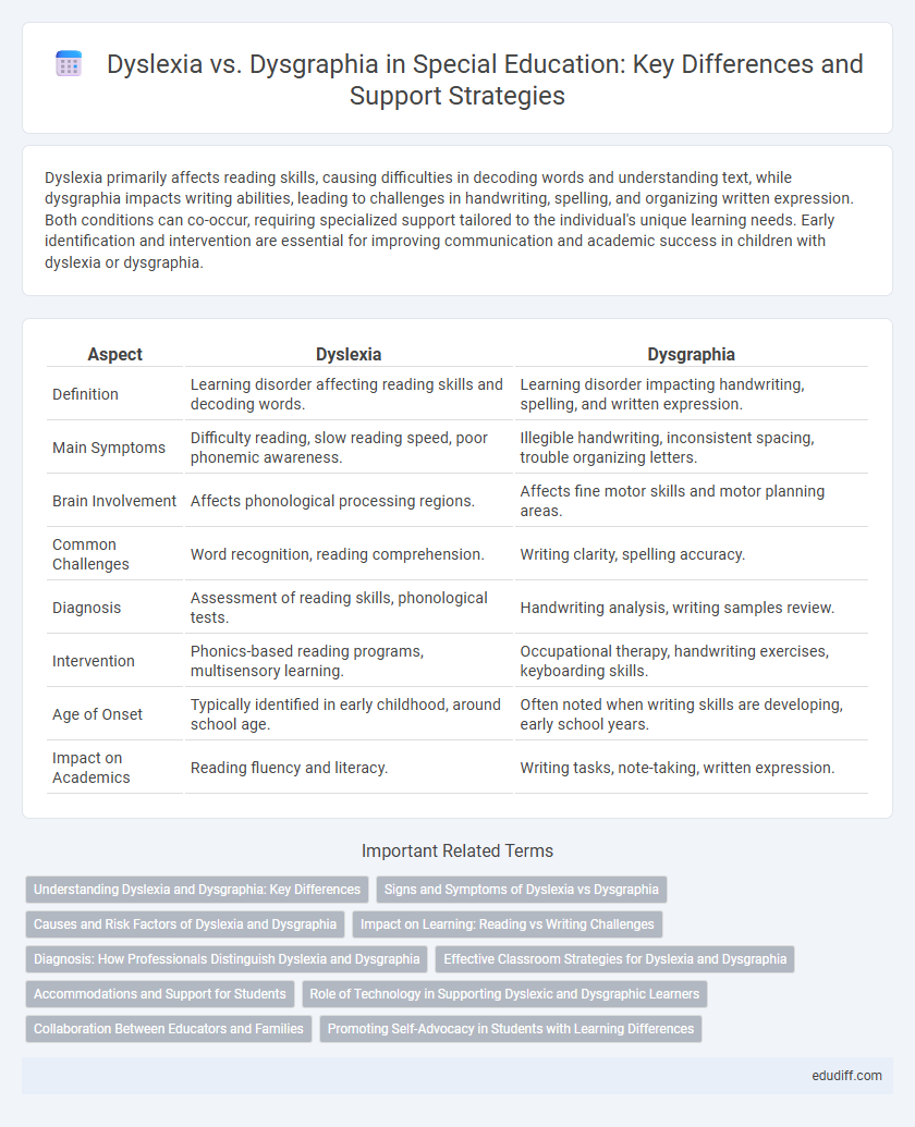 Dyslexia vs. Dysgraphia in Special Education: Key Differences and Support Strategies