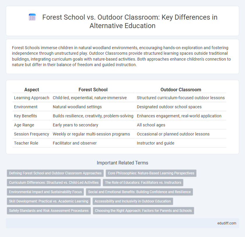 Forest School vs. Outdoor Classroom: Key Differences in Alternative Education