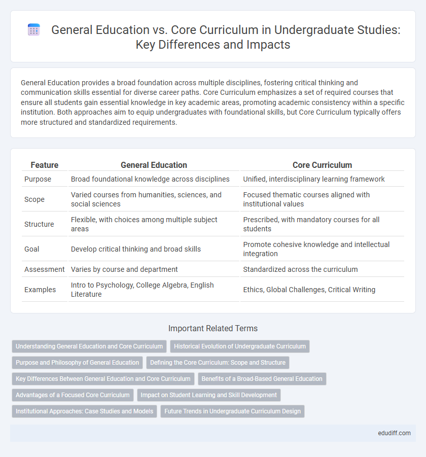 General Education vs. Core Curriculum in Undergraduate Studies: Key Differences and Impacts