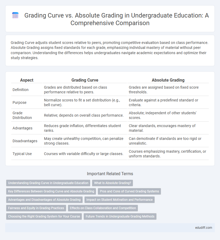 Grading Curve vs. Absolute Grading in Undergraduate Education: A Comprehensive Comparison