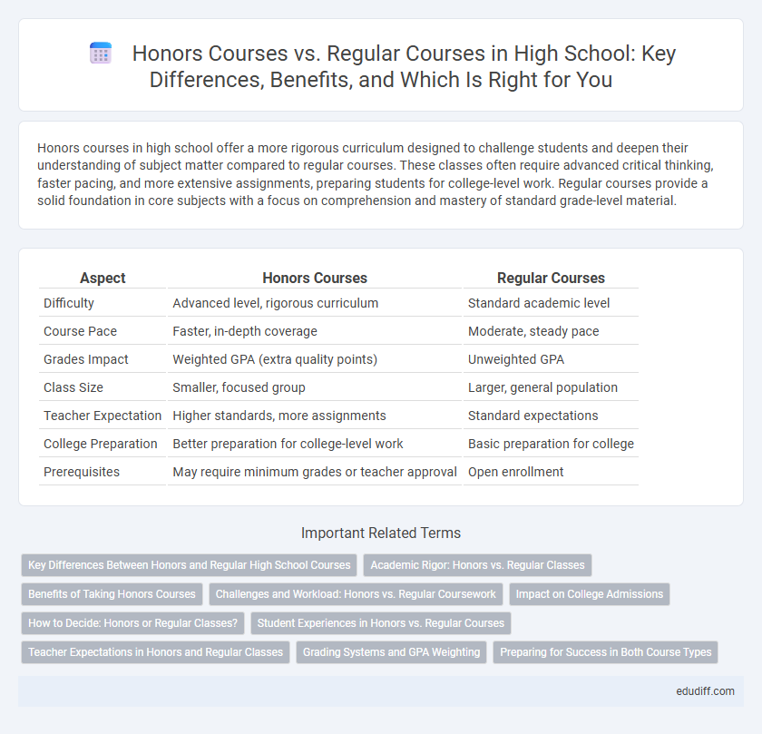 Honors Courses vs. Regular Courses in High School: Key Differences, Benefits, and Which Is Right for You