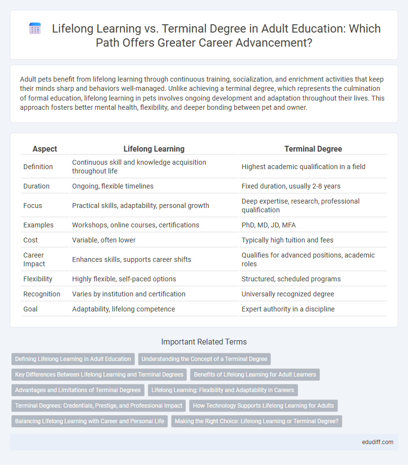 Lifelong Learning vs. Terminal Degree in Adult Education: Which Path Offers Greater Career Advancement?