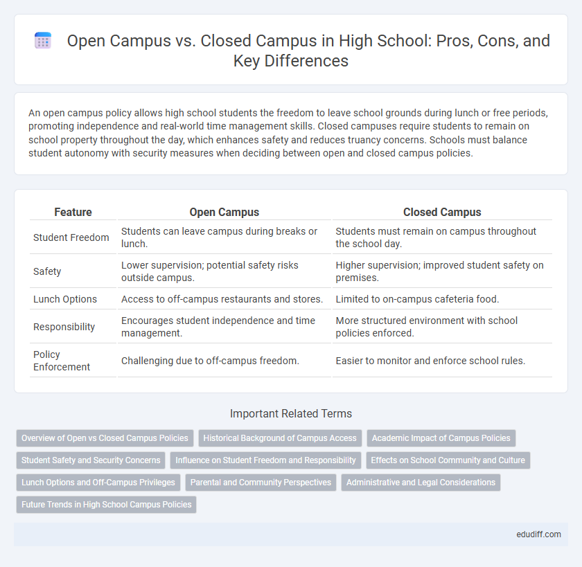Open Campus vs. Closed Campus in High School: Pros, Cons, and Key Differences