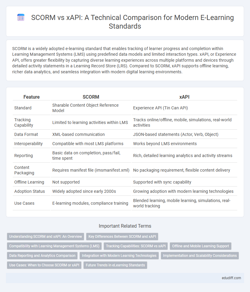 SCORM vs xAPI: A Technical Comparison for Modern E-Learning Standards