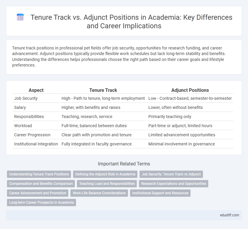 Tenure Track vs. Adjunct Positions in Academia: Key Differences and Career Implications